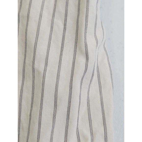 Vtg Jones New York Button Up Shirt White Gray Striped Long Sleeve Women's Size 8 - Picture 10 of 10